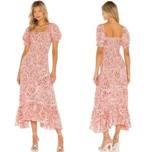 MISA Los Angeles Gemma Dress In Rose Lemonade